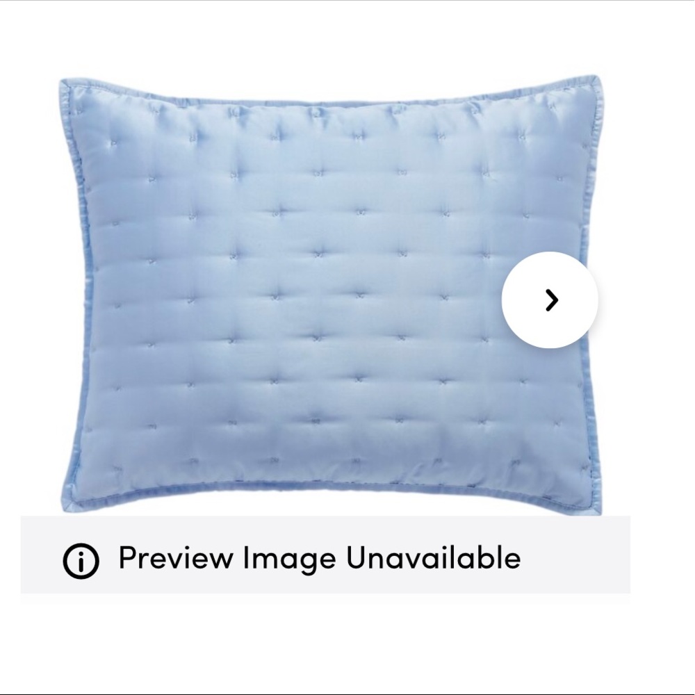 Ted Baker cornflower blue satin sham NWT